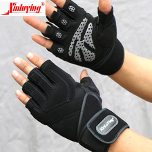 XINLUYING Gym Crossfit luva Fitness Gloves Long Wrist Belt Body Building powerlifting equipment Gloves Barbell Dumbbell pull 2024 - buy cheap