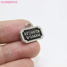 10pcs--REDNECK Woman 14x19mm Alloy plating White K Redneck Woman Charms pendant 2024 - buy cheap