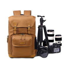 Multi-functional Canvas Camera Backpack Travel Video Digital DSLR Bag Waterproof Outdoor Camera Photo Bag Case for Nikon Canon 2024 - buy cheap