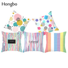 Hongbo-fundas de almohada cuadradas con patrón geométrico, fundas de almohada coloridas, tamaño 45x45cm, kussensloop 2024 - compra barato