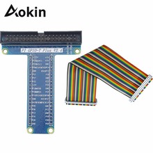 Aokin-Adaptador de placa de módulo de expansión tipo Gpio T, Cable arcoíris hembra a hembra, 40 Pines, para Raspberry Pi3 / 2 Modelo B + 2024 - compra barato