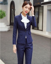 High Quality Fabric Formal Business Suits With Pants and Jackets Sets 2019 New Styles For Ladies Office Work Wear Blazers Suits 2024 - buy cheap