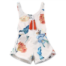 2019 New summer baby clothing set cotton Floral shorts pants 1piece baby boy clothing sets Sleevess baby suit set baby clothes 2024 - buy cheap