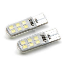 2pcs T10 LED Waterproof Silica gel 2835 SMD Wedge License Plate side turn signal light Car Led bulb 12V Auto Canbus lamp 12.10 2024 - buy cheap