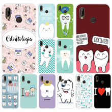 182H Dentist Dental Crowned Tooth Soft Silicone Tpu Cover Case for huawei Nova 3 3i p smart 2024 - buy cheap