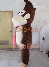 Hot selling Cute Adult cute Donkey Kong Orangutan Fursuit Mascot Costume Adult Fancy Dress Cartoon Party Outfits 2024 - buy cheap