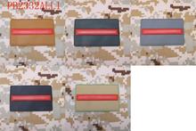 The thin Red line Firefighter Fire Rescue 3D PVC patch  White Red Grey 2024 - buy cheap