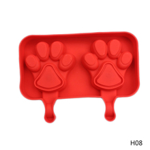 Silicone Paw Molds DIY Homemade Cartoon Cute Ice Molds Popsicle MoUld Ice Trays Ice Cream Maker Frozen Holder Kitchen Tools 2024 - buy cheap