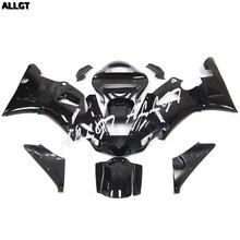 Kit de carenado moldeado ABS para YAMAHA YZF R1, carrocería de color negro brillante pintado, 2000, 2001 2024 - compra barato