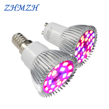 220V LED Growing Light Bulb Aluminum Shell E27 E14 GU10 Full Spectrum 18LEDs 28LEDs Growing Lamp For Medicinal Plants Growth 2024 - buy cheap