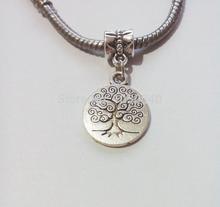 5pcs Tibetan Silver Plated Tree of Life  Beads European Charms Bracelet Jewelry Making Handmade 31x15mm 2024 - buy cheap