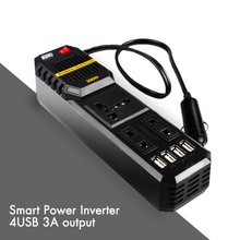 200W Modified Sine Wave Inverter DC 12V to AC 220V with Universal Socket for Car Vehicle Solar Power Inverter Four USB Ports 2024 - buy cheap