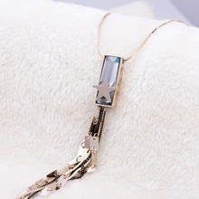 Moda estrela de cristal longo borla pingente colar para mulher cor camisola corrente colar moda luxo jóias collier femme 2024 - compre barato
