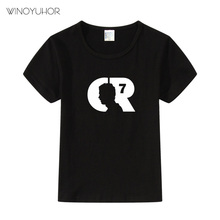 Kids CR7 Ronaldo Print T-shirt Clothes Summer Casual Short Sleeve T Shirt Boys Girl Football Lover Tshirt Cool Tee Tops 2024 - buy cheap