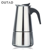 2/4/6 cups Espresso Coffee Pots Stainless Steel Quality Drip Kettle Tea Pot Moka Coffe Pot Coffee Extractor 100/200/300ml 2024 - buy cheap