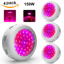 4pcs/lot 150W UFO Led Grow Lights Full Spectrum Plant Growth Lamp Fitolamp For Hydroponic Garden Flowers Indoor Grow Tent 2024 - buy cheap