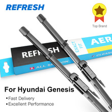 REFRESH Wiper Blades for Hyundai Genesis / Genesis Coupe Fit Pinch Tab Arms / Hook Arms 2024 - buy cheap