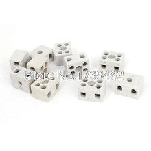 10pcs 2 Way 5 Hole 2W5H Ceramic Terminal Block Wire Connector 5A 2024 - buy cheap