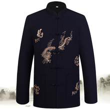 Brand New Arrival Chinese Traditional Men's Cotton Mandarin Collar Embroider Dragon Jackets Coats S M L XL XXL XXXL MTJ2015070 2024 - buy cheap