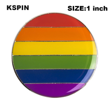 Gay Pride Rainbow Flag Rozet Metal Chapas Metalicas Pins Icon Backpack Brooch for Gift XY0309 2024 - buy cheap