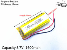 Batería de energía de 3,7 V, 1800mAh, 112560, batería recargable de polímero de litio, célula lipo de iones de litio, envío gratis 2024 - compra barato