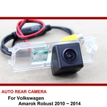 Cámara de visión trasera para coche, videocámara de marcha atrás de gran angular, HD, CCD, para Volkswagen Amarok robusto, 2010 ~ 2014 2024 - compra barato