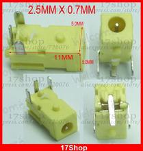 500PCS 5PIN 2.5mm X 0.7mm DC Notebook socket Female cctv Charger Power Plug DIY 2024 - buy cheap