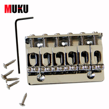 Musical Instruments parts chrome electric guitar tremolo 6 string roller guitar bridge With Screws 2024 - buy cheap