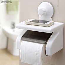 NOOLIM Waterproof Toilet Roll Paper Holder Powerful Wall Suction with Tray No Hurting Toilet Paper Rack Bathroom Storage Holder 2024 - buy cheap