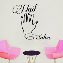 Nail Beauty Salon Wall Stickers Vinyl Removable Wall Decor Beauty Salon Art Wall Nail Salons Decoration Stickers Mural C77 2024 - buy cheap