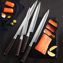 Kitchen Knife 8.5 9.5 10.5 inch Japanese Sashimi Chef Sushi Yanagiba knives 7CR17 440C Stainless Steel Salmon Filleting Petty 2024 - buy cheap