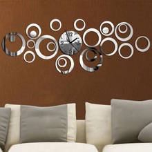 Relógio de parede 3d de acrílico e quartzo, relógio moderno com espelho, decoração hd 2024 - compre barato