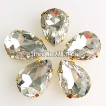 Piedras de cristal de base blanca para garra de diamante, piedras de 10x14mm, 13x18mm, 18x25mm, SWLJ01, Envío Gratis 2024 - compra barato