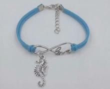 Seahorse/sea Velvet Rope Bracelet Hippocampus Charms Pendants Infinity Love Leather Bracelets/Bangles Unisex Jewelry Gift 2024 - buy cheap