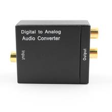 5 шт. аудио конвертер адаптер оптический коаксиальный R/L Цифровой оптический коаксиальный аналоговый аудиоконвертер RCA с волоконным кабелем US Plug 2024 - купить недорого