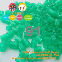 Hot Sale!!! 5mm Soft Flexible Ohm Beads ( Glitter Green Id:91 ) 90 Colors For Choose Hama Beads Activity + Free Shipping 2024 - buy cheap