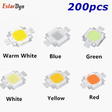 200PCS 10W white/warm white/Red/green/blue/yellow Led chip 10w Lamp beads 10W led Integrated High power 10w led 2024 - buy cheap