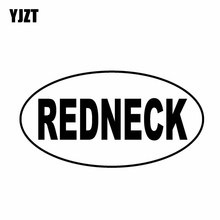 YJZT 15CM*7.8CM REDNECK Oval Car Sticker Vinyl Decal Black Silver C10-01457 2024 - buy cheap