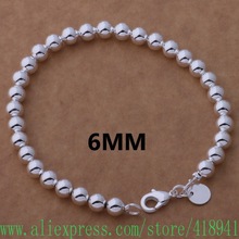 Free shipping silver plated bracelet, silver plated fashion jewelry 6mm Buddha beads /egoamxva bhqajyxa AH273 2024 - buy cheap