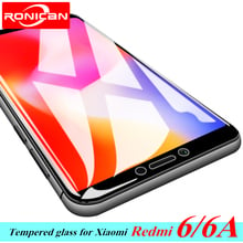 for Redmi 6 6A Tempered glass for Xiaomi Redmi 6A Screen protector RONICAN High quality Protective film 2.5D Full Cover Glass 2024 - buy cheap