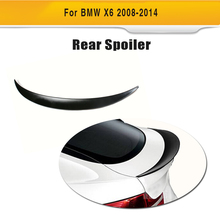 Black PU Unpainted Primer Rear Trunk Boot Lip Spoiler Wing for BMW E71 X6 2008 -2014 Rear Spoiler Wing Lip 2024 - buy cheap