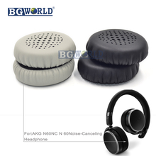 Bgworld-capa de almofada para fones de ouvido, capa para substituição em headphone akg n60nc n 60 nc n60 com cancelamento de ruído 2024 - compre barato
