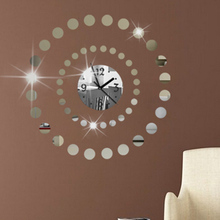 New 3d Diy Espelho Acrílico Relógio de Parede Relógios Horloge Reloj De Pared Grande Agulha Relógio de Quartzo Decorativo Sala de estar Moderna 2024 - compre barato