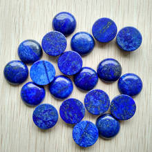 wholesale 20pcs/lot 2016 fashion top quality natural stone Lapis Lazuli round CAB CABOCHON beads for jewelry making 20mm free 2024 - buy cheap