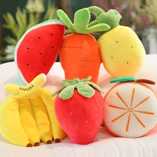 20cm Mini Fruit Dolls Vegetable Plush Toy Apple Banana Strawberry Pepper Orange Watermelon Carrot Pineapple Cherry Simulation 2024 - buy cheap