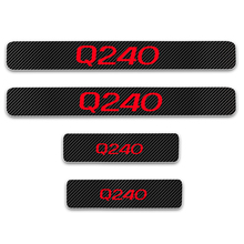 Car Door Sill For Hyundai Q240 Door Dhreshold Plate Scuff Plate Door Step Protector Carbon Fiber Vinyl Sticker 4Pcs Car Styling 2024 - buy cheap