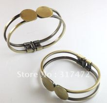 18mm Pad Antique Bronze FILIGREE DESIGN BRACELET/BANGLE BASE/BLANK  Freeshipping!! 2024 - buy cheap