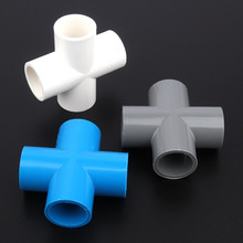 2pcs/lot 25mm PVC Cross Connector Aquarium Tank Water Supply Fittings Irrigation System Garden Water Connectors Pipe Adapter 2024 - buy cheap