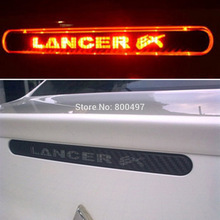 10 x Newest Car Styling Car Protector Carbon Fiber Vinyl Sticker Brake Light Hatch Back Decoration for Mitsubishi LANCER EX 2024 - buy cheap