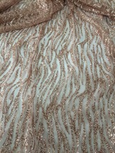 high qualith french net lace with glued glitter SH-339 embroidery african tulle mesh fabric for wedding dress 2024 - buy cheap